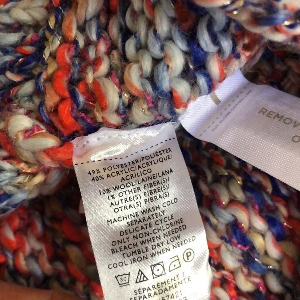 Lou & Grey for LOFT NWT Multicolor Chunky Knit Sweater 😍 - Picture 8 of 8